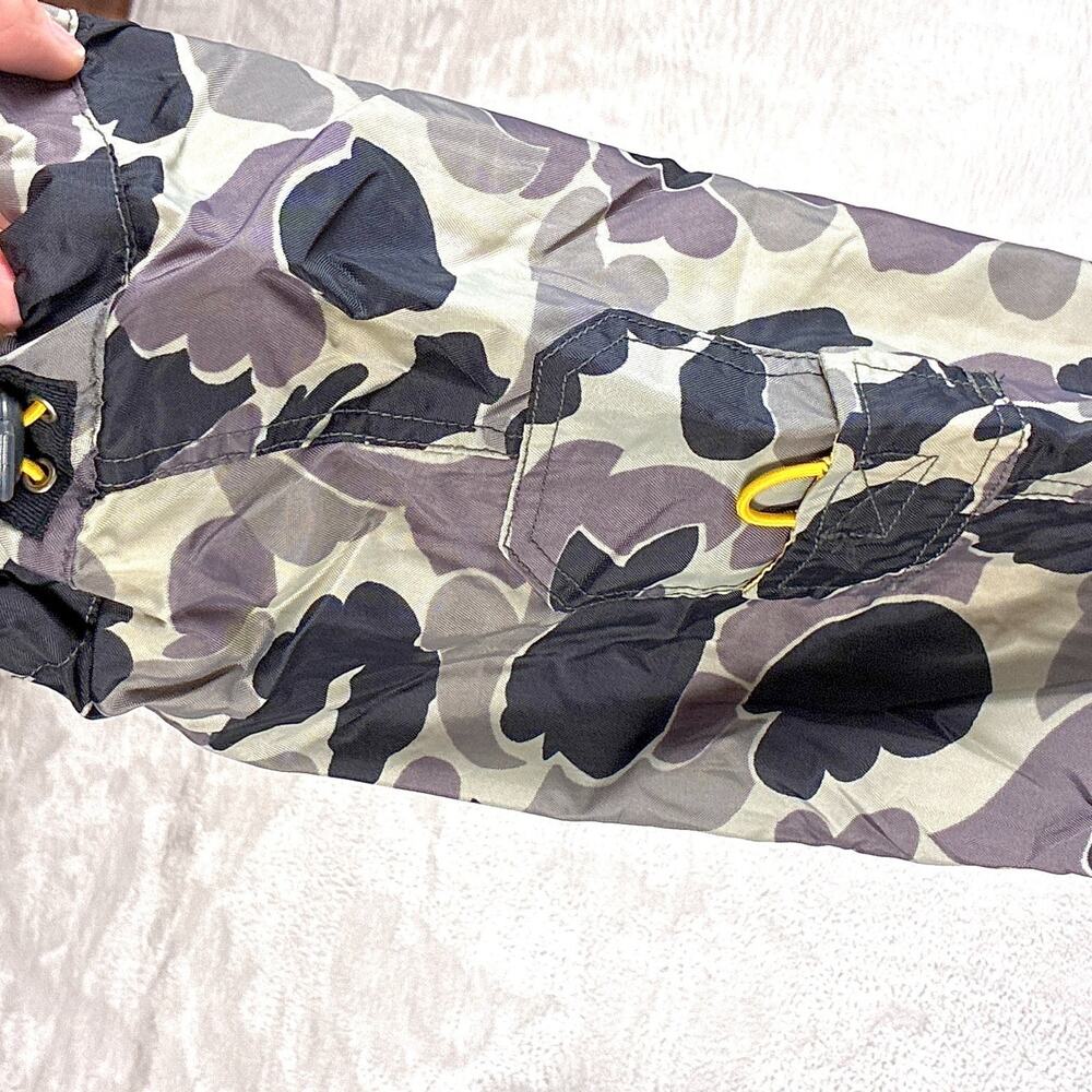 VTG Nylon Parachute Pants Mens 34x34 Gray Duck Camo Lined Baggy Rave Skate 90s - Picture 7 of 12